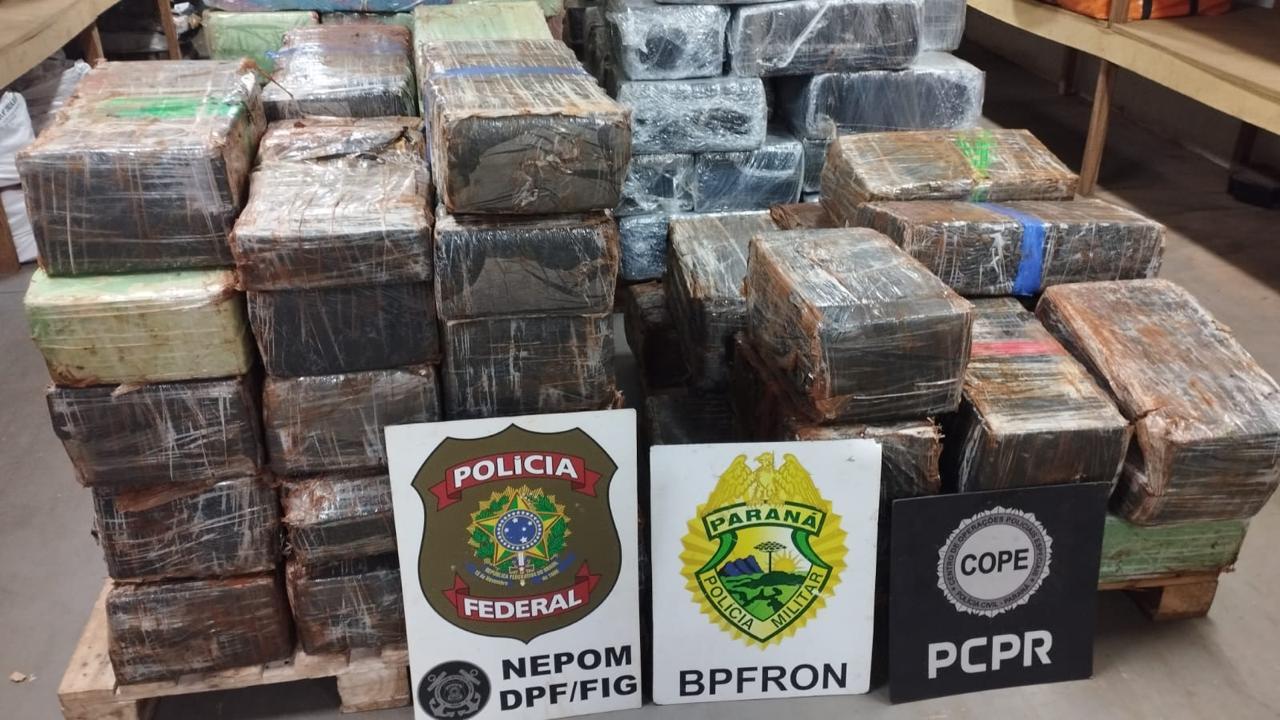 PF realiza apreensão de 846kg de drogas em Santa Helena