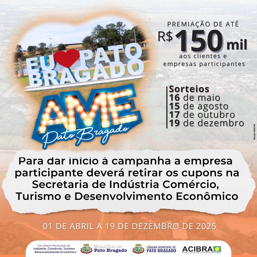 Prefeitura de Pato Bragado inicia Campanha “AME PATO BRAGADO” 2025