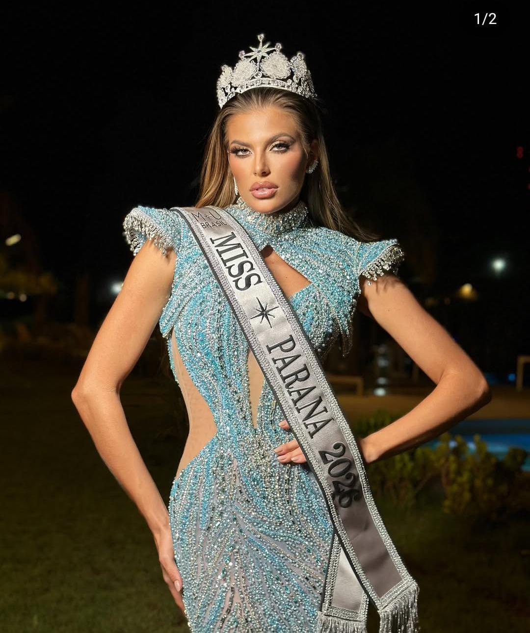 Rondonense Jéssica Krein é coroada Miss Universe Paraná 2025
