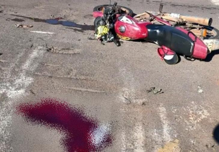 Acidente envolvendo carro e moto faz vitima com ferimentos graves em Marechal Rondon