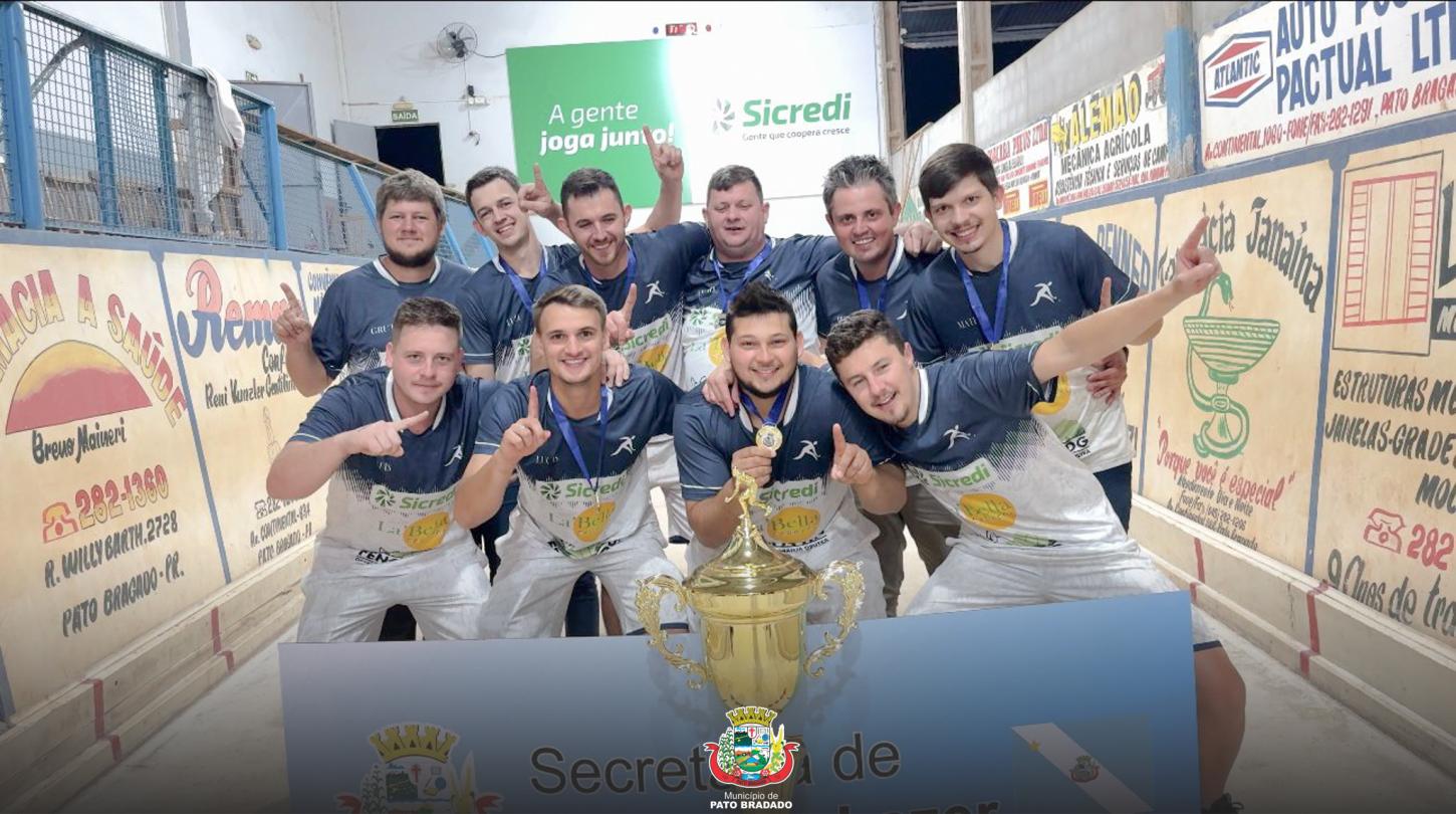 Equipe Master Clima, Hotel Fritzen e Conveniência Fora de Hora se consagram Campeões no Municipal de Bocha Masculino