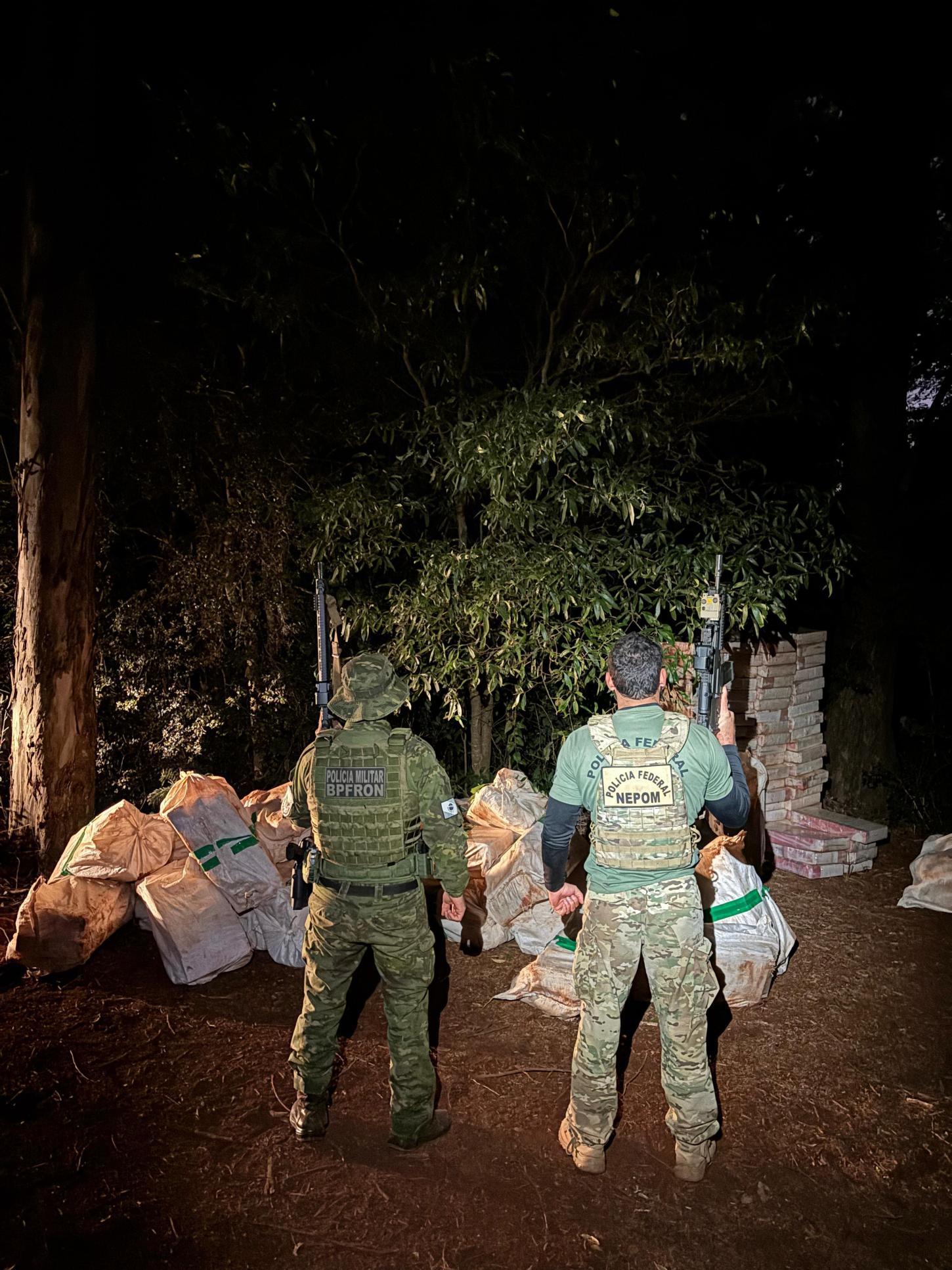 Mais de 4 toneladas de maconha são apreendidas em Terra Roxa durante operação conjunta