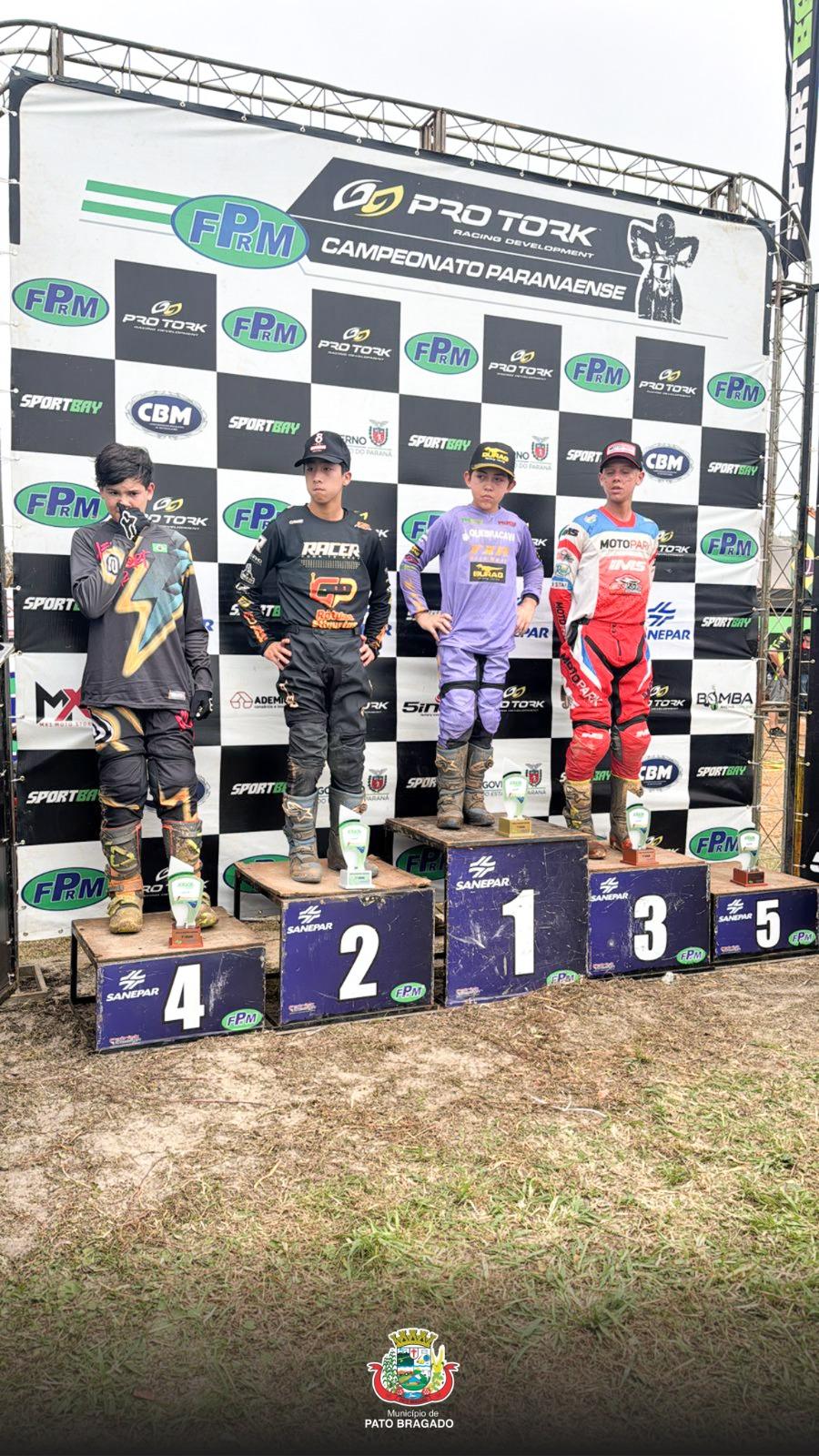 Bragadense Pedro Cristiano Marodin conquistou dois pódios na Terceira Etapa do Paranaense de Motocross