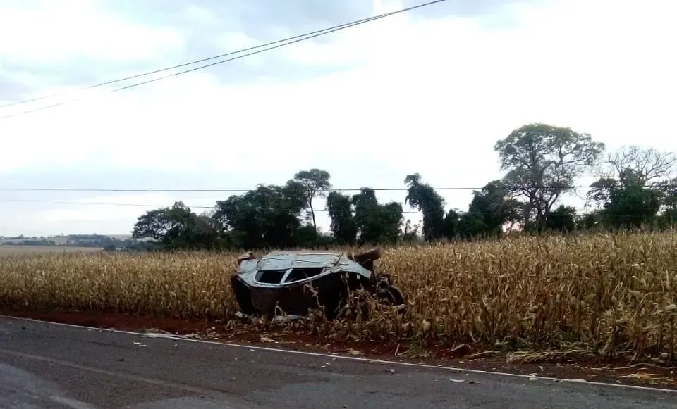Jovem fica ferido em acidente entre Marechal Cândido Rondon e Margarida
