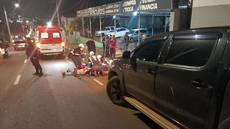 Pedestre morre após ser atropelado por caminhonete no centro de Toledo