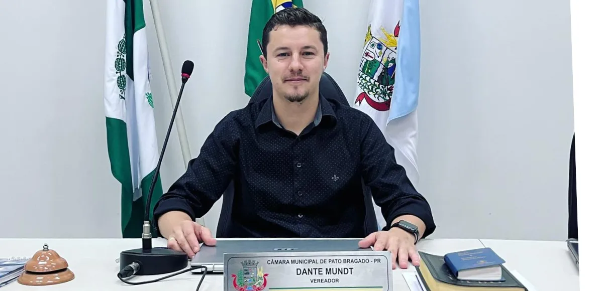 Presidente da Câmara de Vereadores Dante Mundt mantém o mandato enquanto tramita o recurso junto ao Tribunal Regional Eleitoral (TRE-PR).