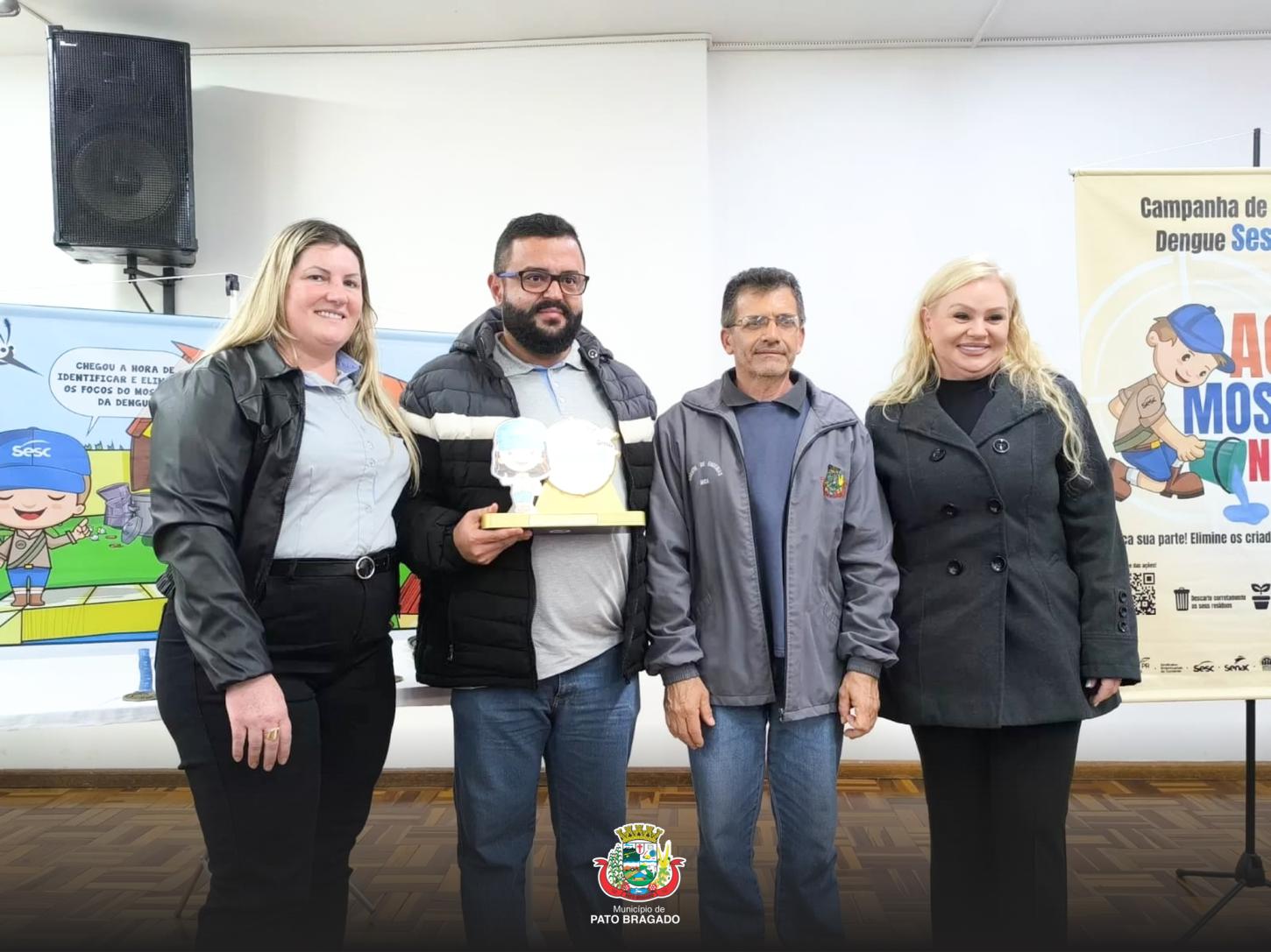 Agentes de Endemias de Pato Bragado ganhão reconhecimento em Campanha do SESC