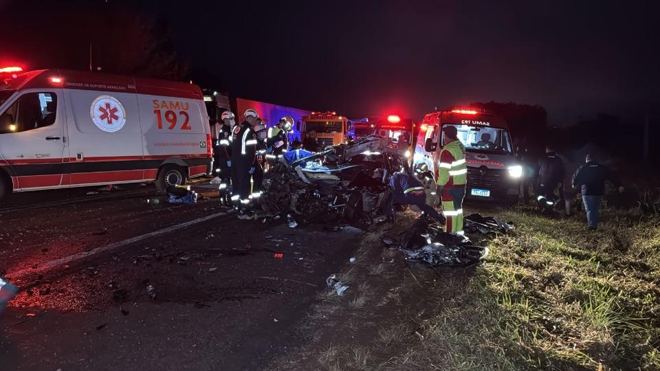 Três pessoas morrem em acidente na BR-369 em Corbélia