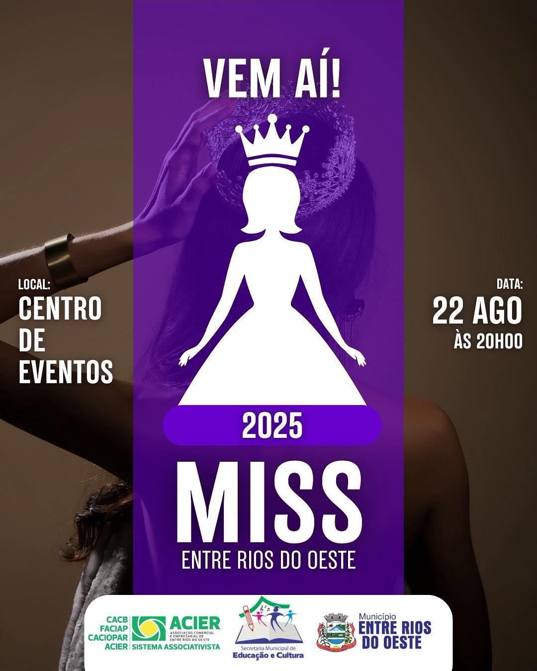 Entre Rios do Oeste se prepara para eleger sua nova rainha da beleza