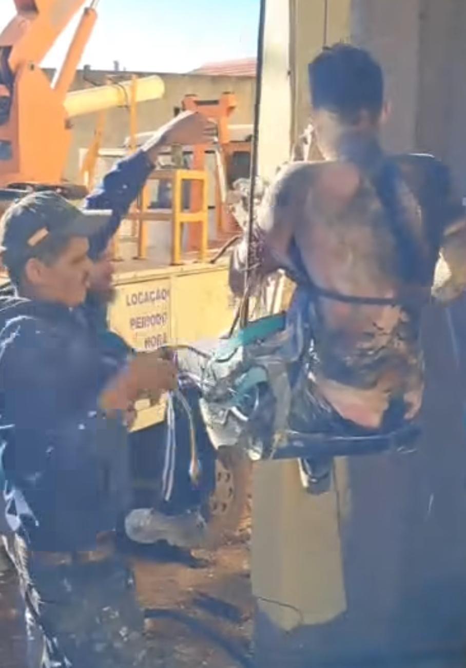 Pintor leva choque de 13 mil volts em Lindoeste