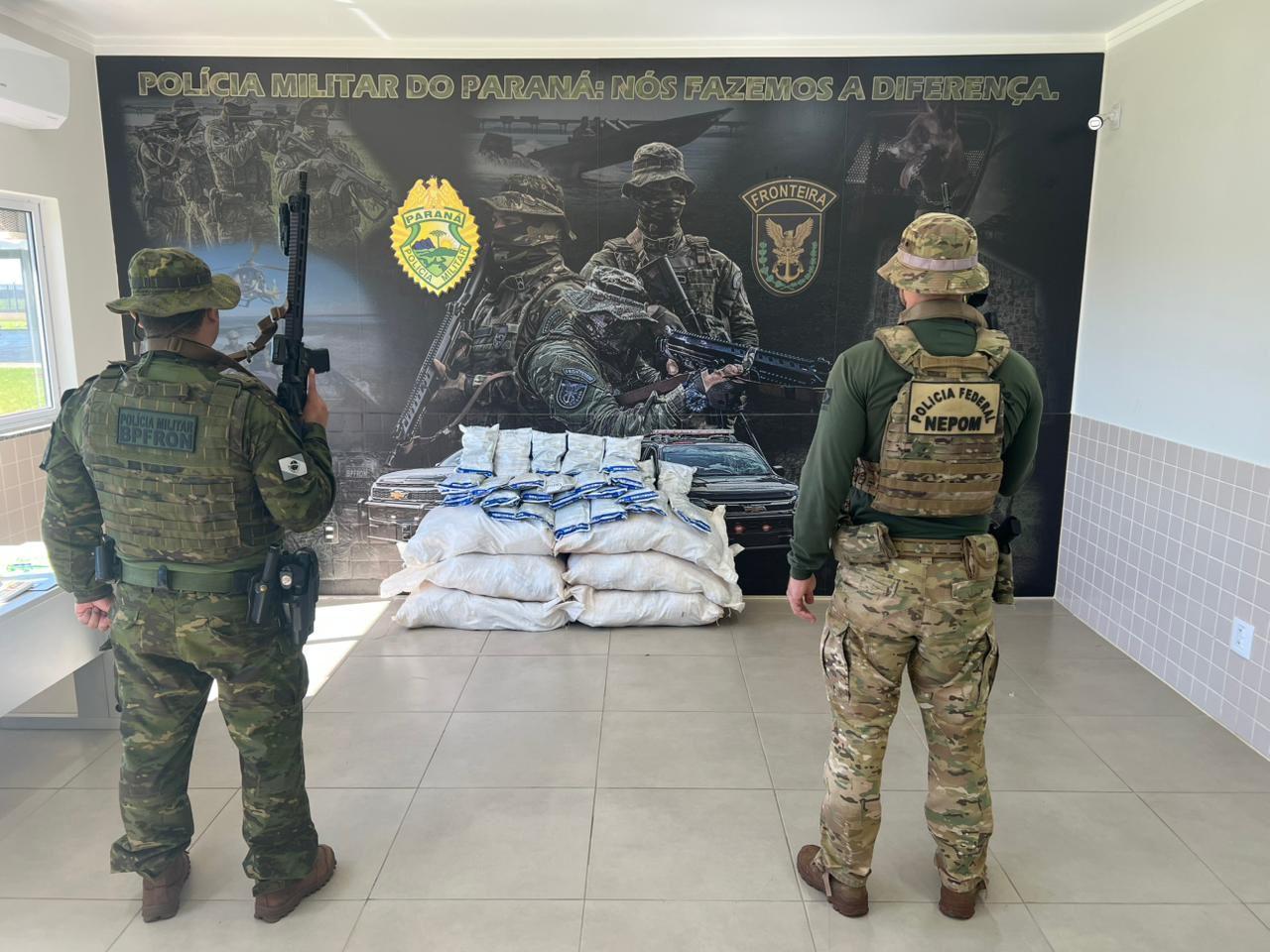 POLÍCIA FEDERAL e BPFRON realizam apreensão de agrotóxicos paraguaios