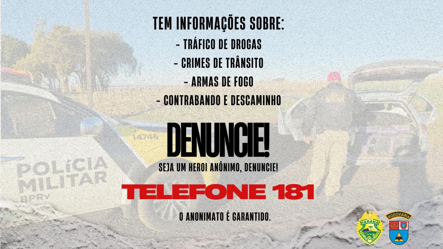 Polícia Rodoviária Estadual reforça canal de denúncias para combater crimes nas rodovias