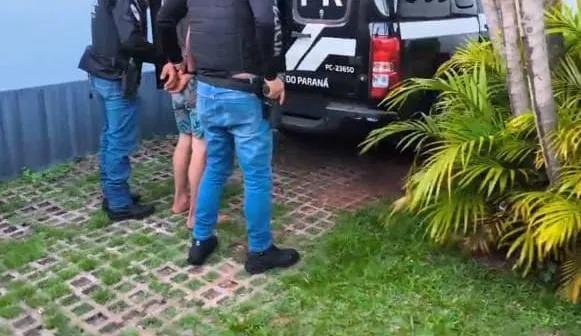 Jovem de 25 anos é preso em Iguiporã investigado pelos crimes de estupro, ameaça e lesão corporal contra a companheira