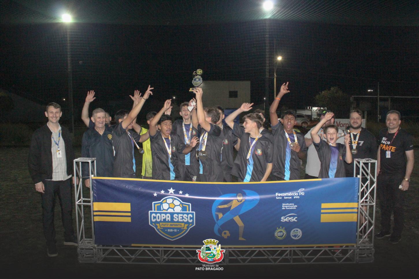Pato Bragado é campeão da 3ª edição da Copa SESC Fut 7 sub-15 em Marechal Cândido Rondon
