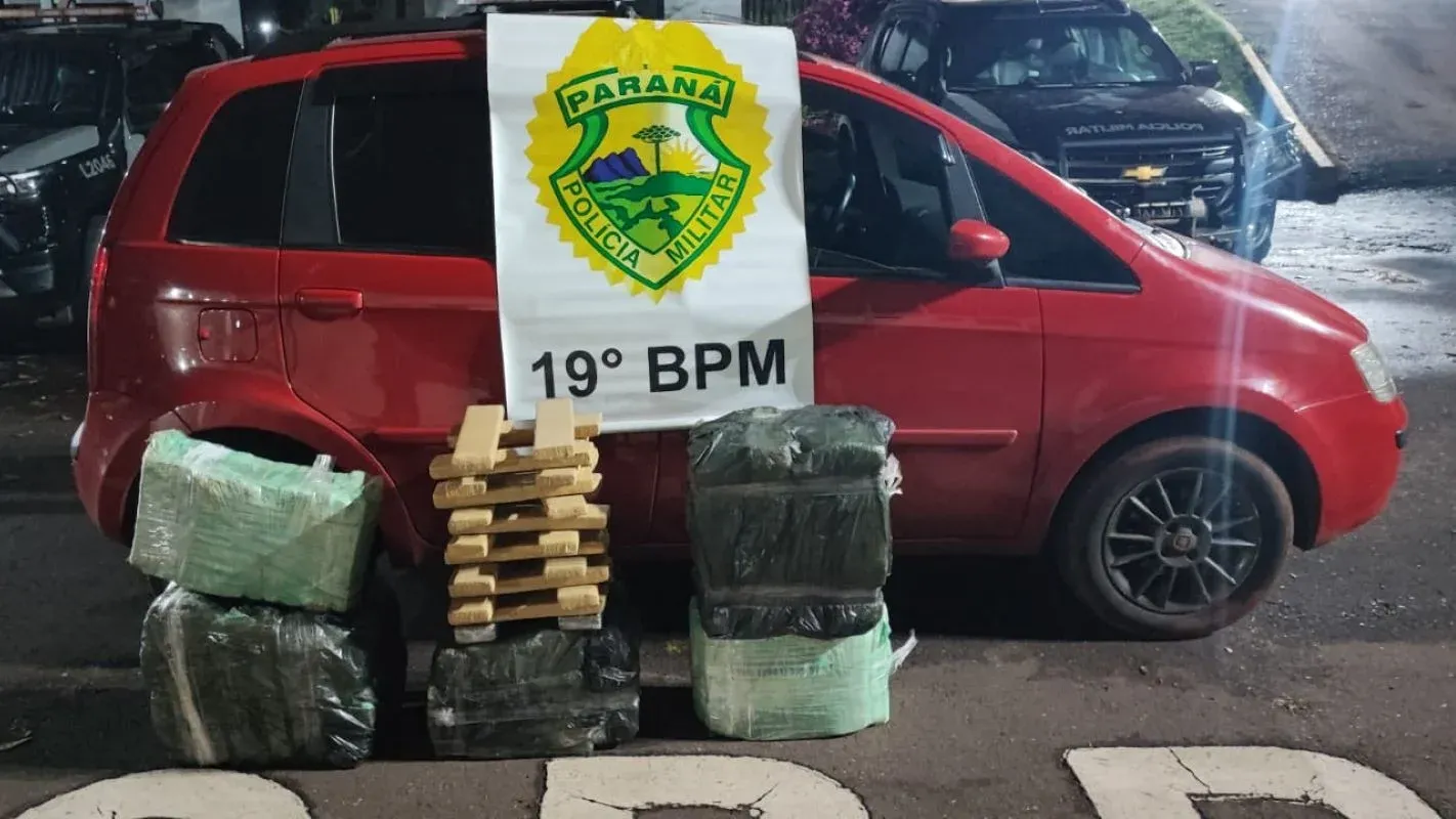 Polícia apreende 176 kg de maconha após perseguição na PR-239 entre Toledo e Assis Chateaubriand