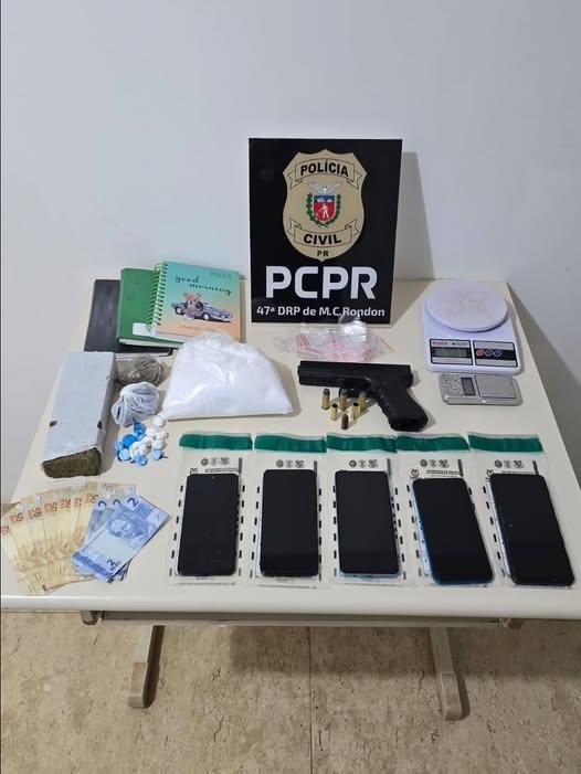 Polícia Civil desarticula quadrilha de traficantes e prende três pessoas em Marechal Rondon