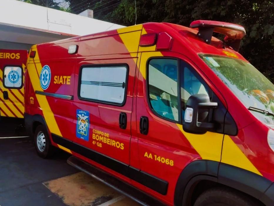Bombeiros socorrem vítima de queda de trator em Marechal Rondon