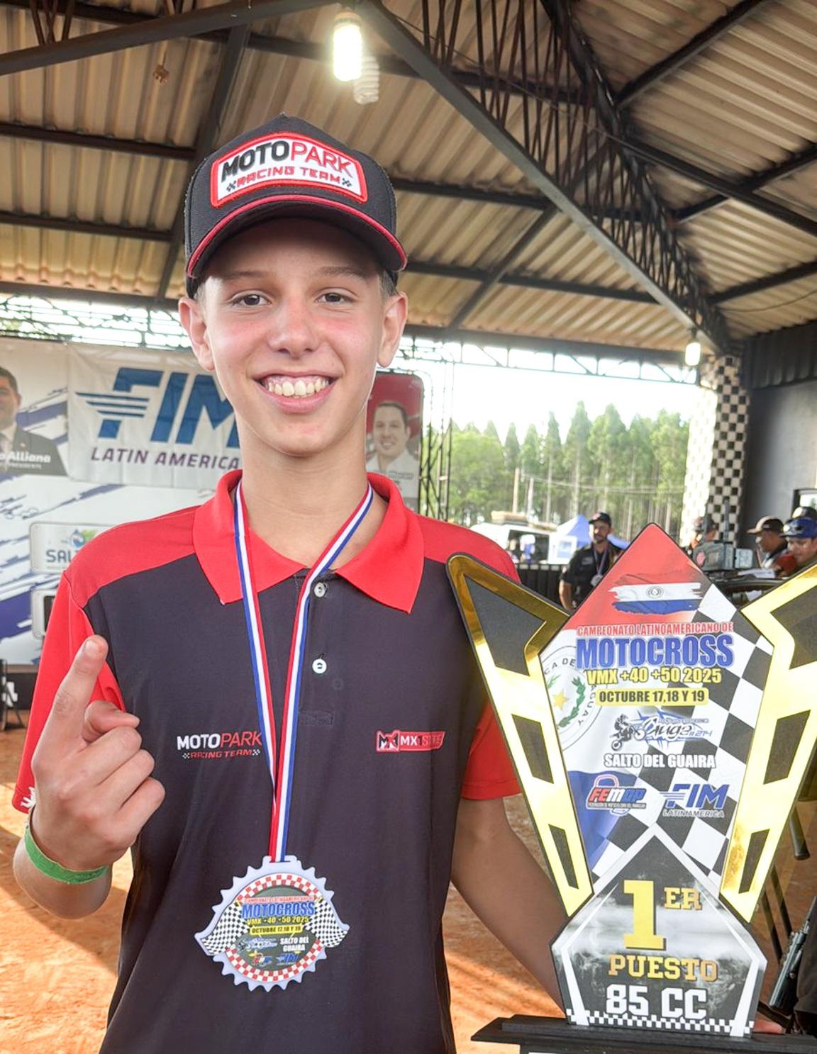 Bragadense Pedro Marodin é campeão na competição latino americana de motocross