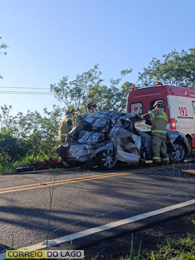 Identificado jovem que morreu em acidente na PR-317, entre Ouro Verde do Oeste e São José das Palmeiras