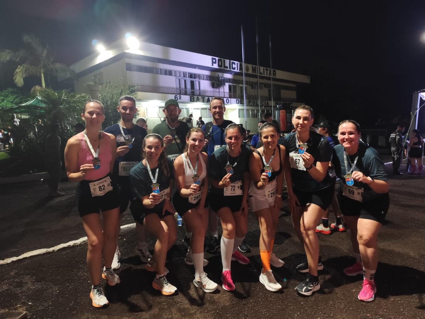 Corredores de Pato Bragado marcam presença na 11ª Corrida da PM em Cascavel