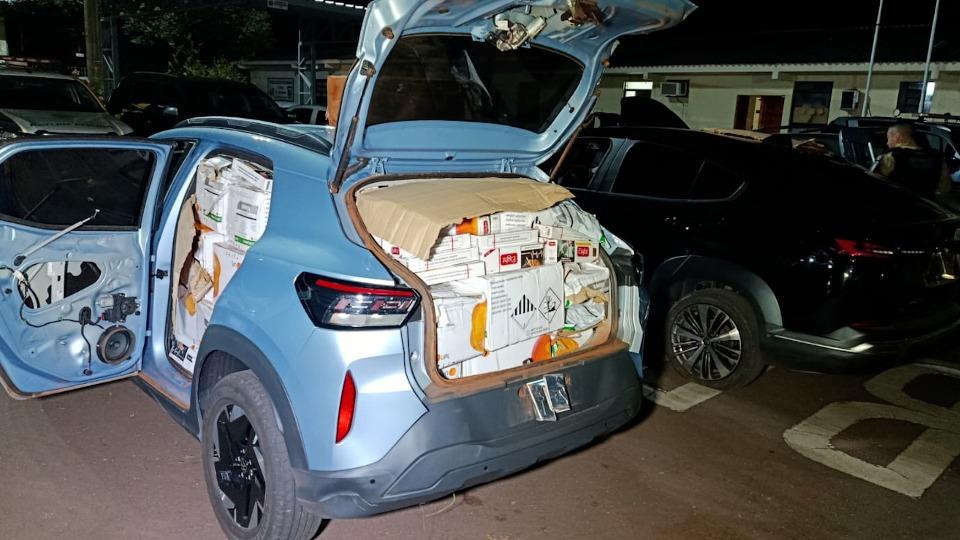 Quatro veículos carregados com cigarros são apreendidos na PR-239 em Toledo