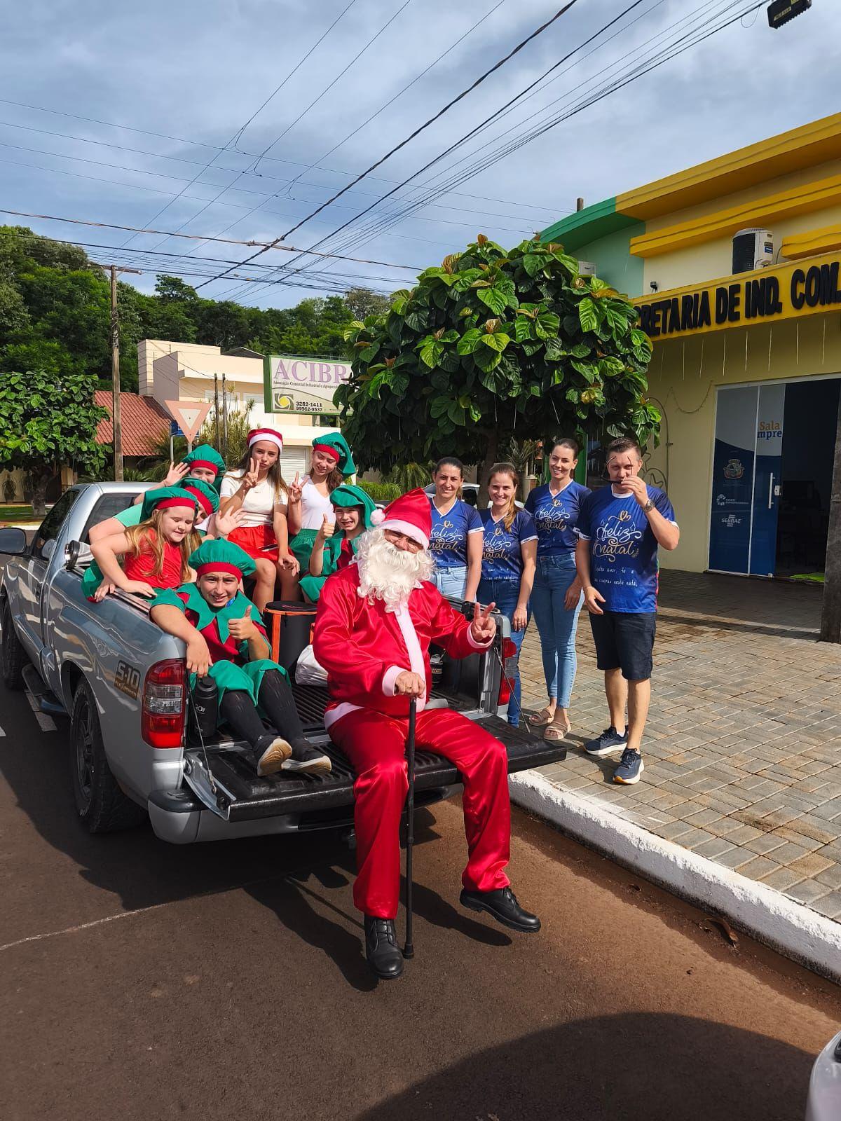 ACIBRA Promove “Invasão do Papai Noel” nos Comércios Associados e Ruas da Cidade