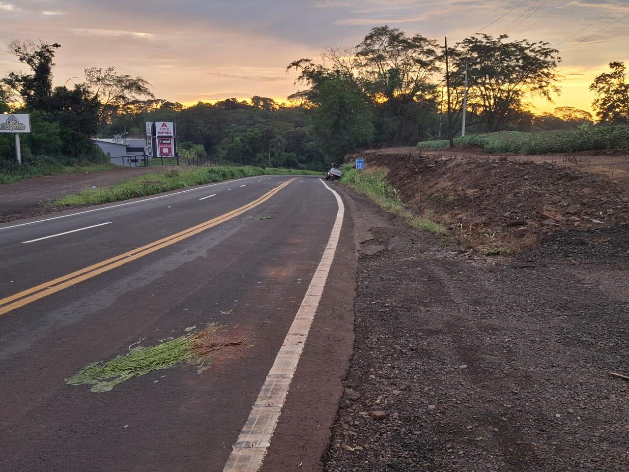 Acidente com vítima é registrado na PRC-467 em Marechal Cândido Rondon
