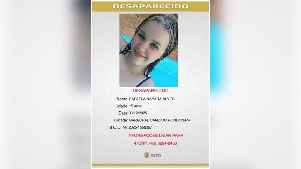 Adolescente rondonense desaparece e Polícia Civil pede ajuda da população