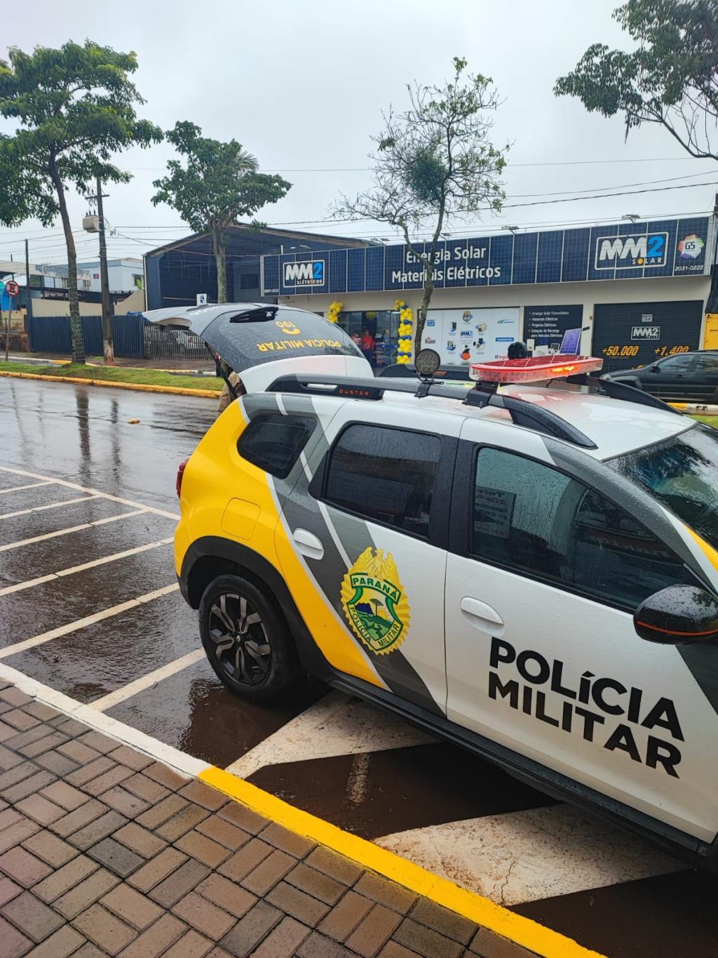 Criminoso com várias passagens policiais furta veículo, se envolve em acidente e é preso em Marechal