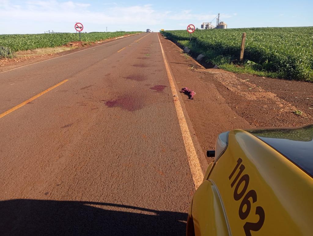 Motorista foge após atropelar homem e deixá-lo em estado grave na PR-180
