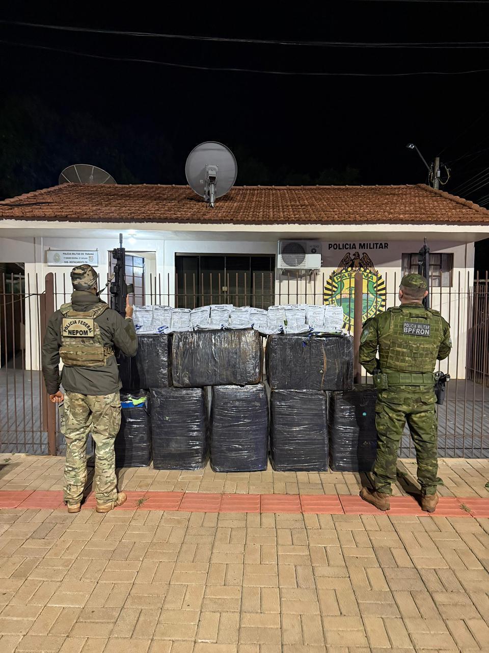 POLÍCIA FEDERAL e BPFRON realizam apreensão de mais de 500kg de produtos tóxicos de origem estrangeira