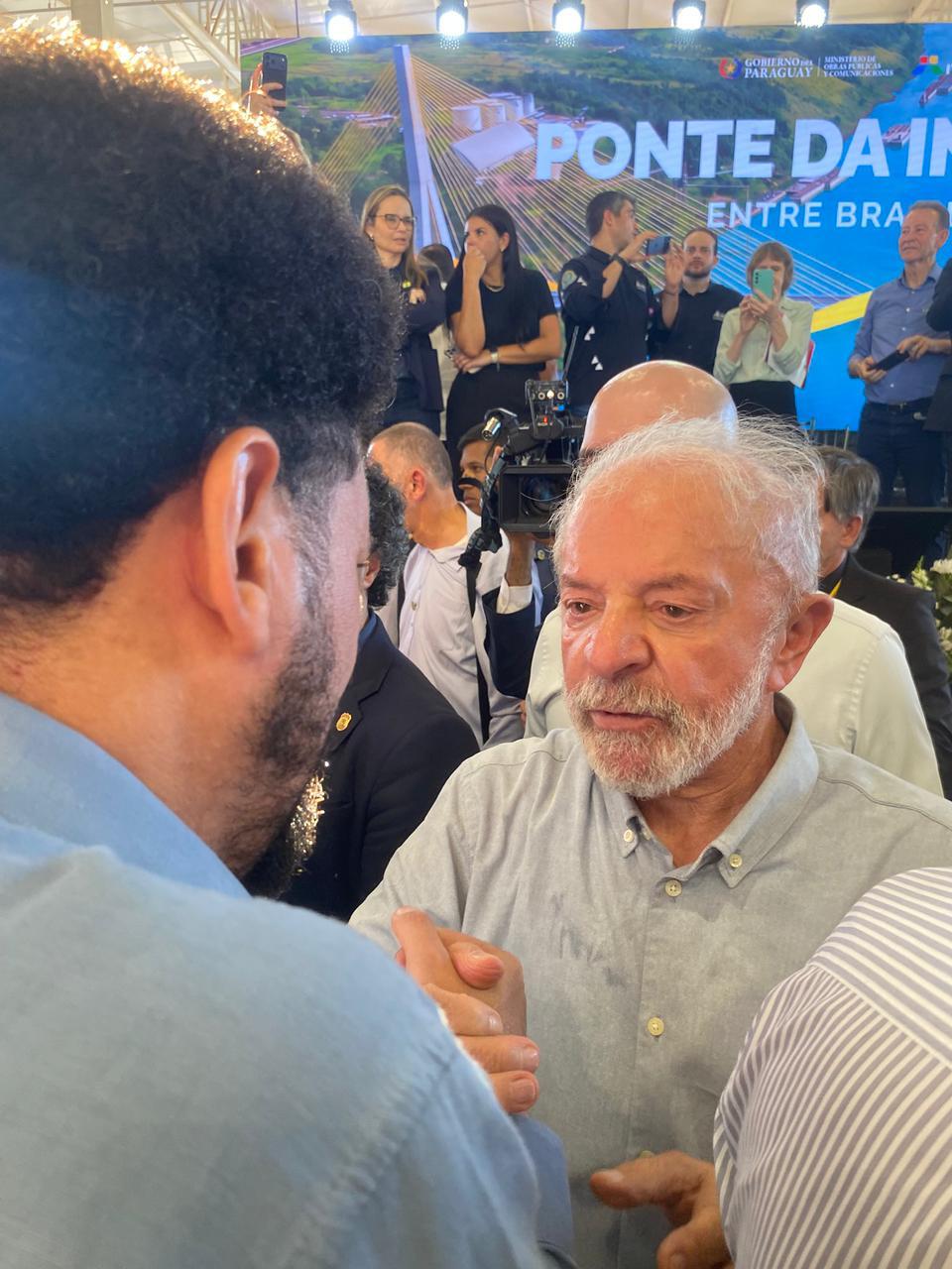 Vereador Fernando Nègre encontra o Presidente Lula em Foz e reforça pedido por Campus do IFPR em Marechal Rondon