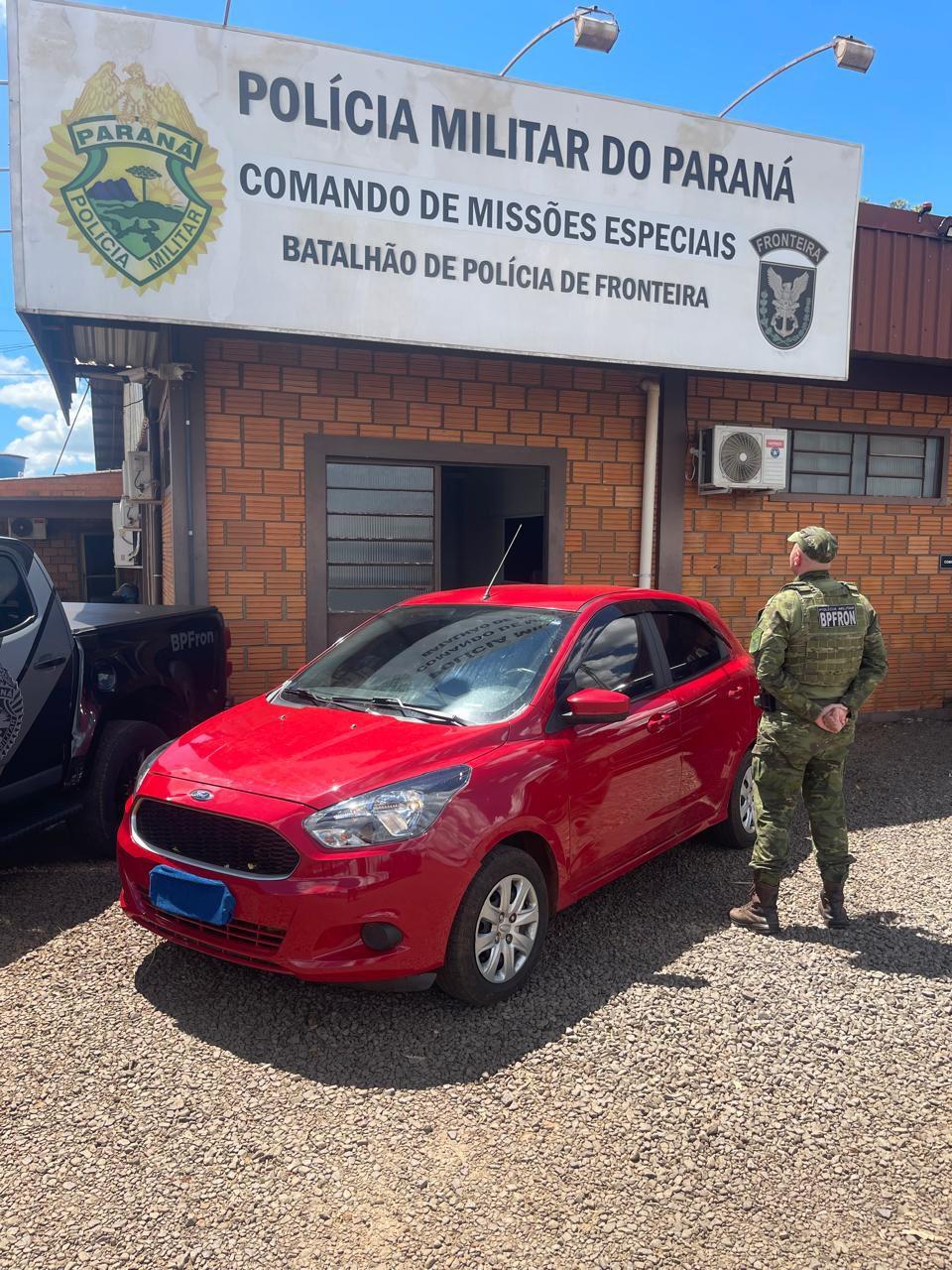 BPFRON recupera veículo roubado em área rural de Marechal Cândido Rondon