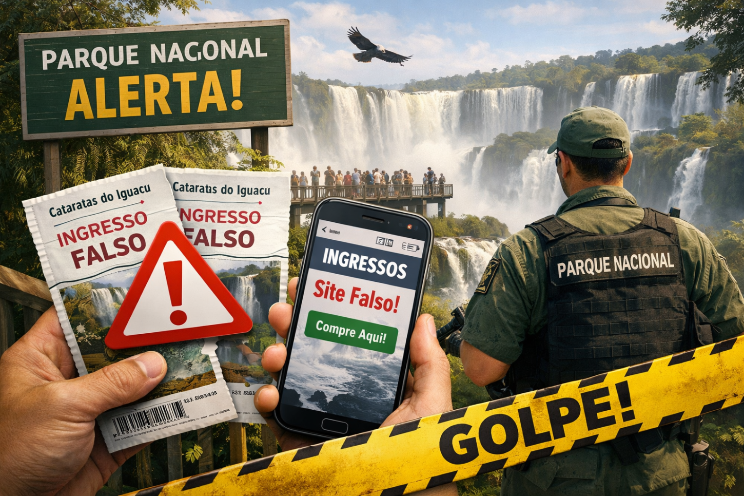 Golpe na venda de ingressos das Cataratas faz Parque Nacional emitir alerta