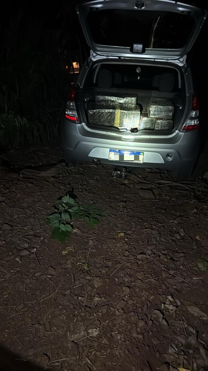 PF e BPFRON apreendem mais de 300kg de maconha e prendem um homem na região