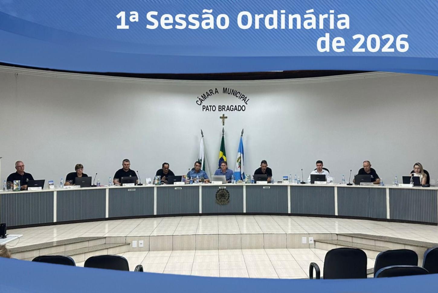 Câmara de Vereadores de Pato Bragado realiza 1ª Sessão Ordinária de 2026