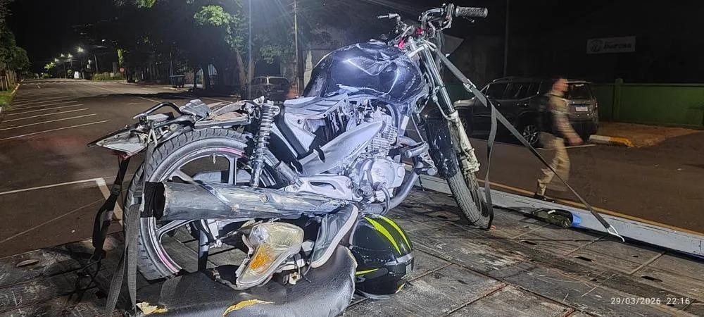 Acidente em Marechal deixa jovem gravemente ferido