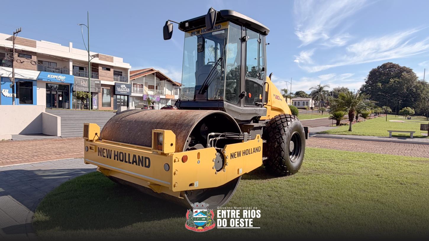 Entre Rios do Oeste adquiri novo rolo compactador