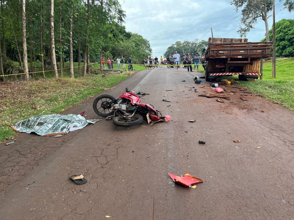 Segundo acidente no mesmo dia termina em tragédia para jovem motociclista em Maripá