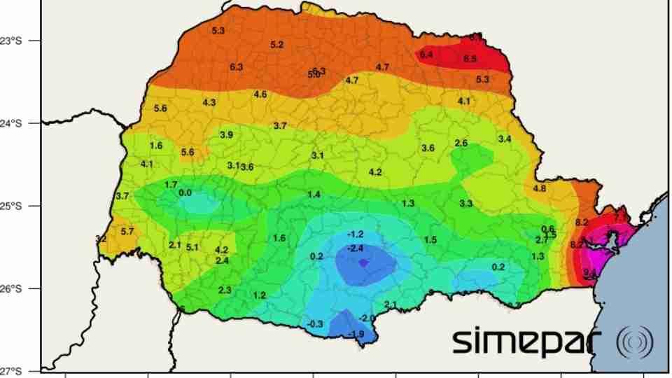 General Carneiro registra sensação térmica de -7,5°C; frio bate recordes no Paraná