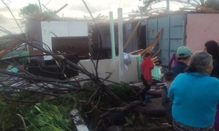 Temporal deixa rastro de destruição em Candói e Simepar investiga possível tornado